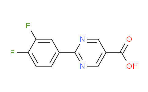 CAS No. 1274527-32-0, 2-(3,4-Difluorophenyl)pyrimidine-5-carboxylic acid