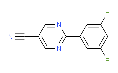 CAS No. 960198-64-5, 2-(3,5-Difluorophenyl)pyrimidine-5-carbonitrile