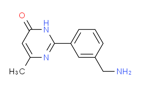 CAS No. 1416440-52-2, 2-(3-(Aminomethyl)phenyl)-6-methylpyrimidin-4(3H)-one