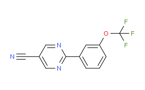 CAS No. 1261686-34-3, 2-(3-(Trifluoromethoxy)phenyl)pyrimidine-5-carbonitrile