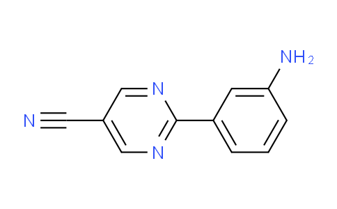 CAS No. 1447608-04-9, 2-(3-Aminophenyl)pyrimidine-5-carbonitrile