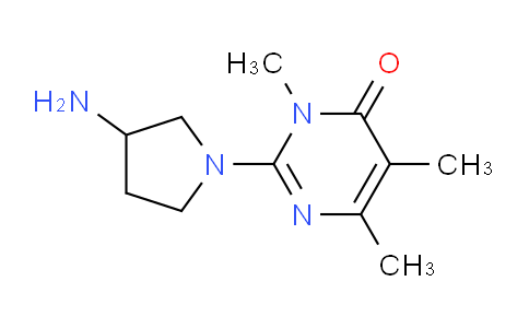 CAS No. 1710845-28-5, 2-(3-Aminopyrrolidin-1-yl)-3,5,6-trimethylpyrimidin-4(3H)-one