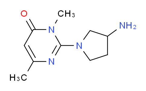 CAS No. 1710845-24-1, 2-(3-Aminopyrrolidin-1-yl)-3,6-dimethylpyrimidin-4(3H)-one
