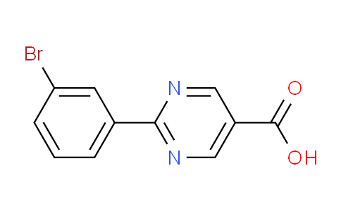 CAS No. 1086393-70-5, 2-(3-Bromophenyl)pyrimidine-5-carboxylic acid