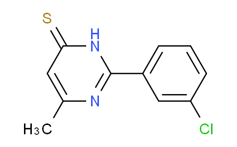 CAS No. 1239759-77-3, 2-(3-Chlorophenyl)-6-methylpyrimidine-4(3H)-thione