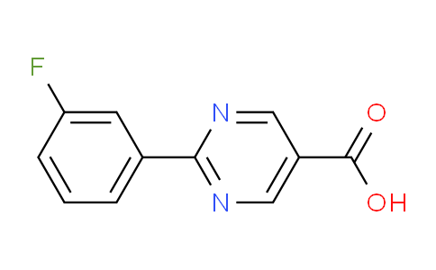 CAS No. 933988-24-0, 2-(3-Fluorophenyl)pyrimidine-5-carboxylic acid