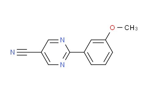 CAS No. 1447607-78-4, 2-(3-Methoxyphenyl)pyrimidine-5-carbonitrile