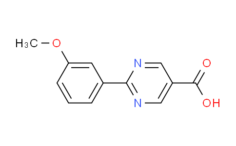CAS No. 927803-27-8, 2-(3-Methoxyphenyl)pyrimidine-5-carboxylic acid