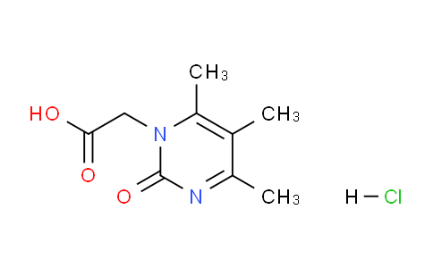 CAS No. 1185294-96-5, 2-(4,5,6-Trimethyl-2-oxopyrimidin-1(2H)-yl)acetic acid hydrochloride