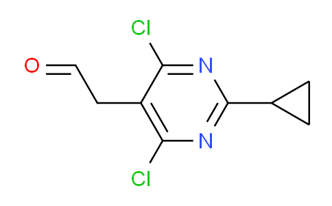 CAS No. 1311275-29-2, 2-(4,6-Dichloro-2-cyclopropylpyrimidin-5-yl)acetaldehyde