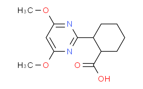 CAS No. 633320-99-7, 2-(4,6-Dimethoxypyrimidin-2-yl)cyclohexanecarboxylic acid