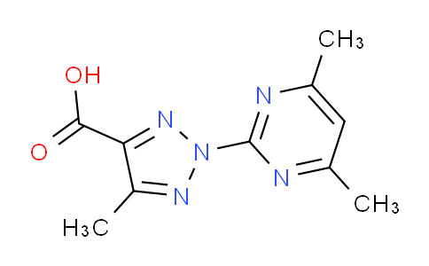 CAS No. 1431729-56-4, 2-(4,6-Dimethylpyrimidin-2-yl)-5-methyl-2H-1,2,3-triazole-4-carboxylic acid