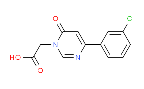 CAS No. 1710833-96-7, 2-(4-(3-Chlorophenyl)-6-oxopyrimidin-1(6H)-yl)acetic acid