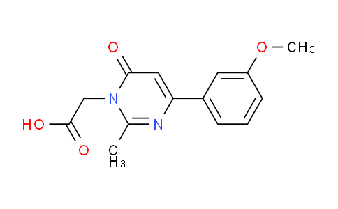 CAS No. 1707378-91-3, 2-(4-(3-Methoxyphenyl)-2-methyl-6-oxopyrimidin-1(6H)-yl)acetic acid