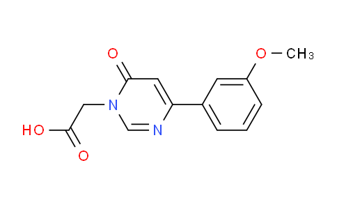 CAS No. 1710471-97-8, 2-(4-(3-Methoxyphenyl)-6-oxopyrimidin-1(6H)-yl)acetic acid