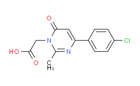 CAS No. 1713174-03-8, 2-(4-(4-Chlorophenyl)-2-methyl-6-oxopyrimidin-1(6H)-yl)acetic acid