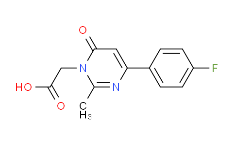 CAS No. 1707605-33-1, 2-(4-(4-Fluorophenyl)-2-methyl-6-oxopyrimidin-1(6H)-yl)acetic acid