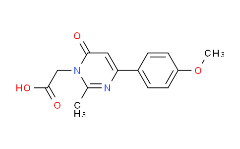 CAS No. 1710833-99-0, 2-(4-(4-Methoxyphenyl)-2-methyl-6-oxopyrimidin-1(6H)-yl)acetic acid