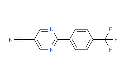 CAS No. 1261739-77-8, 2-(4-(Trifluoromethyl)phenyl)pyrimidine-5-carbonitrile
