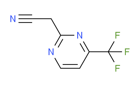 CAS No. 1219483-61-0, 2-(4-(Trifluoromethyl)pyrimidin-2-yl)acetonitrile