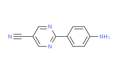 CAS No. 1379303-16-8, 2-(4-Aminophenyl)pyrimidine-5-carbonitrile