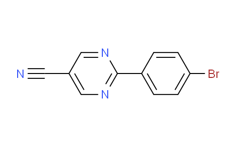CAS No. 1086393-78-3, 2-(4-Bromophenyl)pyrimidine-5-carbonitrile