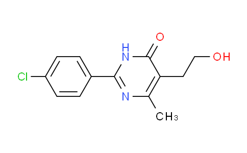 CAS No. 82019-55-4, 2-(4-Chlorophenyl)-5-(2-hydroxyethyl)-6-methylpyrimidin-4(3H)-one