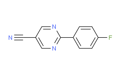 CAS No. 960198-60-1, 2-(4-Fluorophenyl)pyrimidine-5-carbonitrile