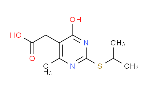 CAS No. 406189-84-2, 2-(4-Hydroxy-2-(isopropylthio)-6-methylpyrimidin-5-yl)acetic acid