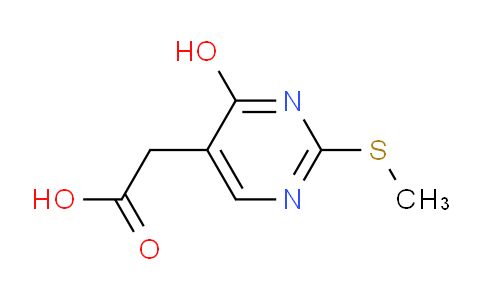 CAS No. 1087605-38-6, 2-(4-Hydroxy-2-(methylthio)pyrimidin-5-yl)acetic acid