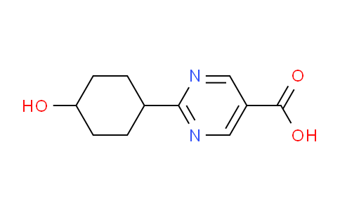 CAS No. 1447607-31-9, 2-(4-Hydroxycyclohexyl)pyrimidine-5-carboxylic acid