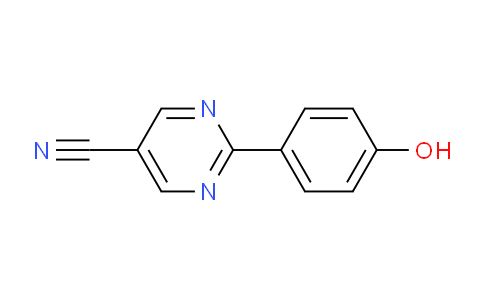 CAS No. 77017-54-0, 2-(4-Hydroxyphenyl)pyrimidine-5-carbonitrile