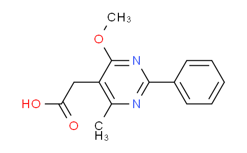 CAS No. 331665-83-9, 2-(4-Methoxy-6-methyl-2-phenylpyrimidin-5-yl)acetic acid