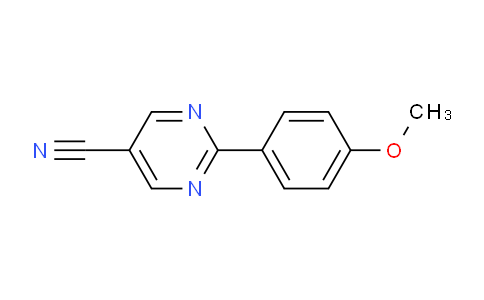 CAS No. 65586-45-0, 2-(4-Methoxyphenyl)pyrimidine-5-carbonitrile