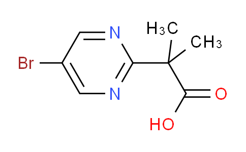 CAS No. 1364718-95-5, 2-(5-Bromopyrimidin-2-yl)-2-methylpropanoic acid