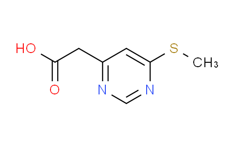 CAS No. 1314969-30-6, 2-(6-(Methylthio)pyrimidin-4-yl)acetic acid