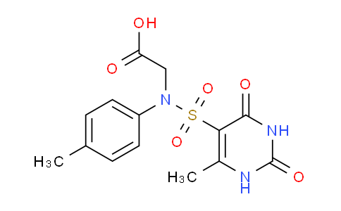 CAS No. 899718-62-8, 2-(6-Methyl-2,4-dioxo-N-(p-tolyl)-1,2,3,4-tetrahydropyrimidine-5-sulfonamido)acetic acid