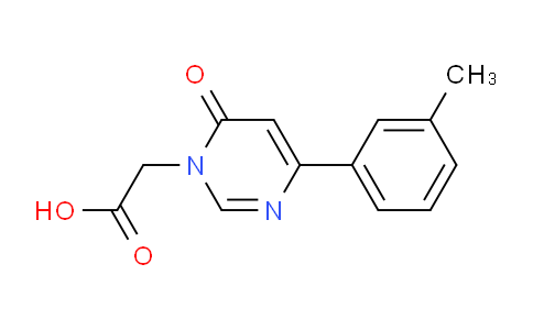 CAS No. 1710293-17-6, 2-(6-Oxo-4-(m-tolyl)pyrimidin-1(6H)-yl)acetic acid