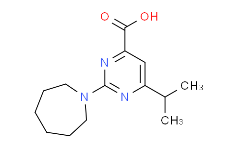 CAS No. 1181649-90-0, 2-(Azepan-1-yl)-6-isopropylpyrimidine-4-carboxylic acid