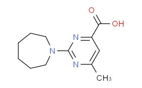 CAS No. 1279215-02-9, 2-(Azepan-1-yl)-6-methylpyrimidine-4-carboxylic acid