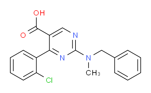 CAS No. 862838-01-5, 2-(Benzyl(methyl)amino)-4-(2-chlorophenyl)pyrimidine-5-carboxylic acid