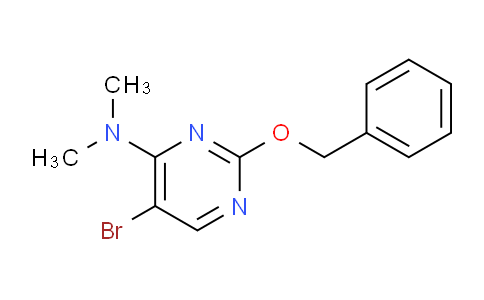 CAS No. 205672-18-0, 2-(Benzyloxy)-5-bromo-N,N-dimethylpyrimidin-4-amine