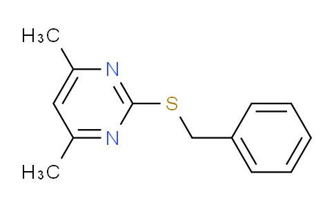 CAS No. 3613-70-5, 2-(Benzylthio)-4,6-dimethylpyrimidine