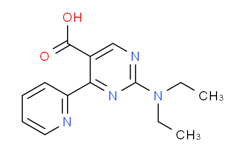 1708080-62-9 | 2-(Diethylamino)-4-(pyridin-2-yl)pyrimidine-5-carboxylic acid