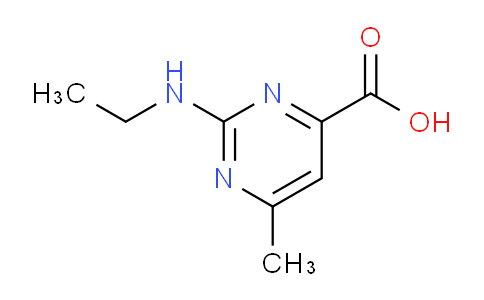CAS No. 1150644-39-5, 2-(Ethylamino)-6-methylpyrimidine-4-carboxylic acid