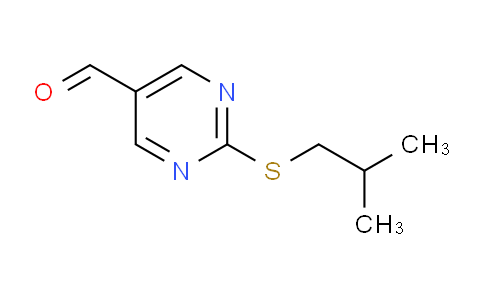 CAS No. 878433-13-7, 2-(Isobutylthio)pyrimidine-5-carbaldehyde