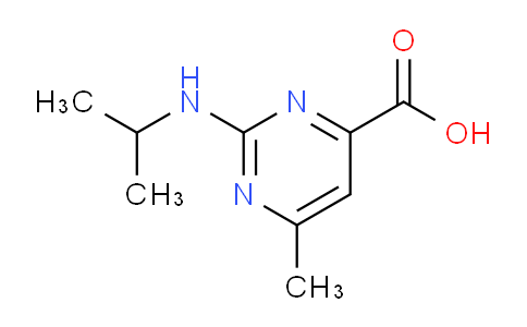 CAS No. 1150644-40-8, 2-(Isopropylamino)-6-methylpyrimidine-4-carboxylic acid