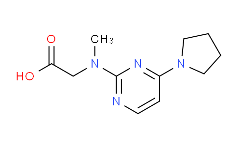 CAS No. 1706454-46-7, 2-(Methyl(4-(pyrrolidin-1-yl)pyrimidin-2-yl)amino)acetic acid