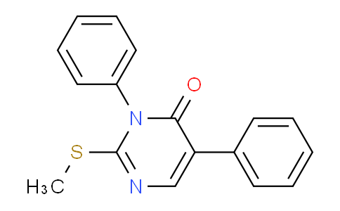CAS No. 133858-35-2, 2-(Methylthio)-3,5-diphenylpyrimidin-4(3H)-one