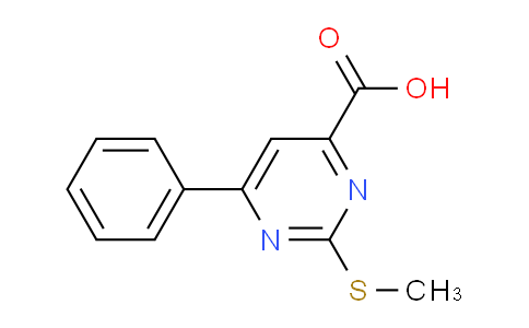CAS No. 915963-25-6, 2-(Methylthio)-6-phenylpyrimidine-4-carboxylic acid